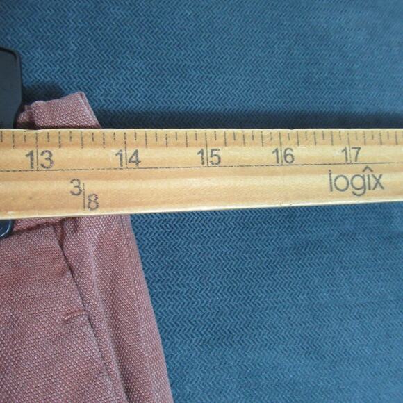 Zara Woman Capri Pants Size Small Rust Brown Twill Lyocell Slacks Rustic Hipster - Picture 5 of 8